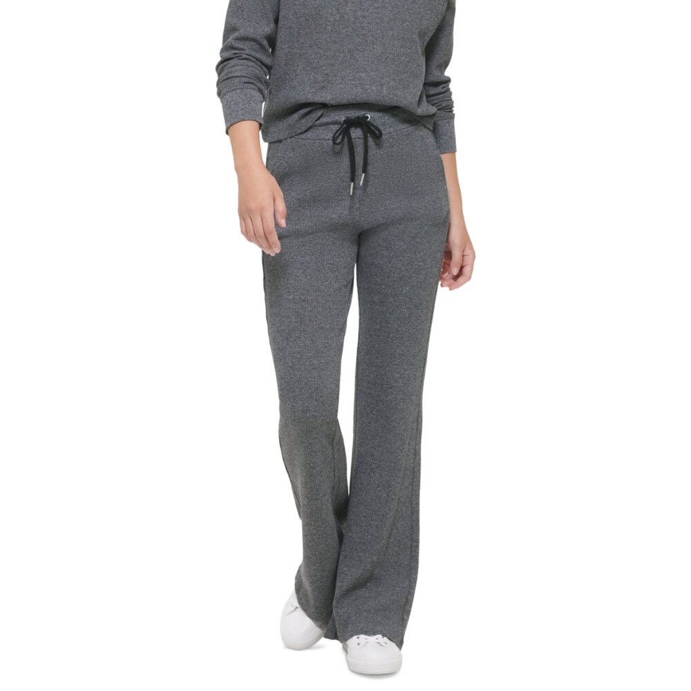 Calvin Klein Women High Rise Drawstring Flare Pants